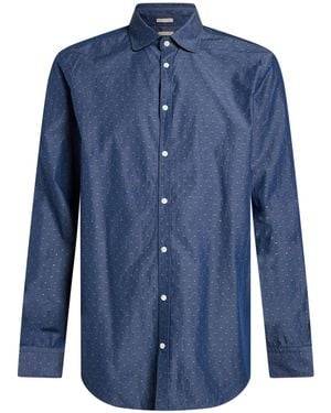Massimo Alba Denim Shirt Cotton - Blue