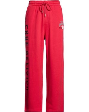 TRUE RELIGION Trousers - Red