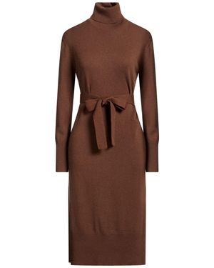 JOSEPH Robe Midi - Marron