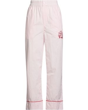 Ganni Light Pants Organic Cotton - Pink