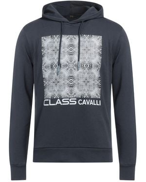 Roberto Cavalli Midnight Sweatshirt Cotton - Blue