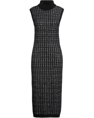 D.exterior Midi Dress Synthetic Fibers, Wool, Alpaca Wool, Silk, Cashmere - Black