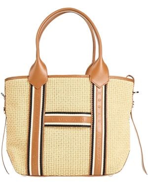 Hogan Handbag Natural Raffia, Leather - Metallic