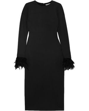 Alice + Olivia Midi-Kleid - Schwarz