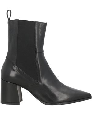 Laura Bellariva Ankle Boots Leather, Textile Fibers - Black
