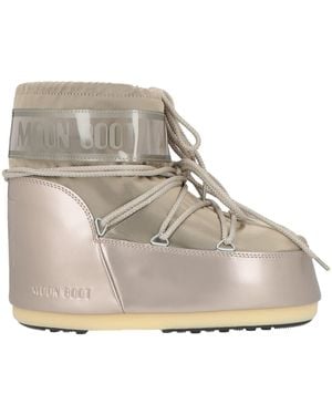Moon Boot Platinum Ankle Boots Textile Fibers, Synthetic Material - Natural