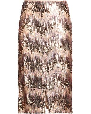 Genny Copper Midi Skirt Polyester - Orange