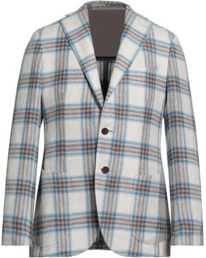 Giampaolo Blazer Hemp, Virgin Wool - Blue