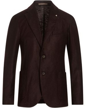 AT.P.CO Dark Blazer Acrylic, Polyester, Wool - Black