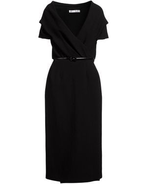 Dior Midi Dress Virgin Wool, Silk - Black