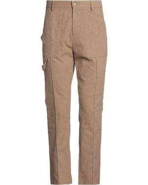 Daniele Alessandrini Trousers Cotton, Polyester, Viscose, Elastane - Natural