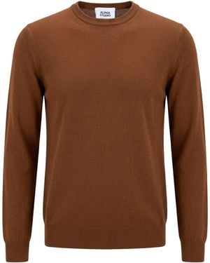 Alpha Studio Pullover - Marrón