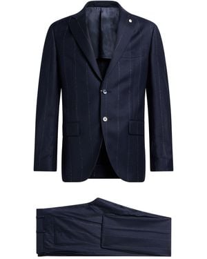 L.B.M. 1911 Suit Virgin Wool, Elastane - Blue