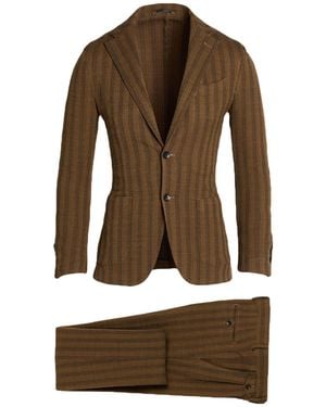 Lardini Suit Wool, Elastane - Brown