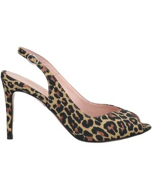 Anna F. Sand Sandals Textile Fibers - Metallic