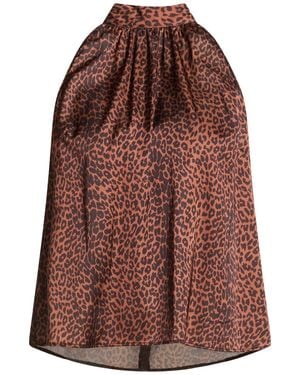 Rebel Queen Top Polyester - Brown