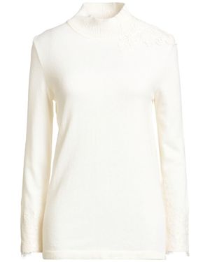 Raffaela D'angelo Turtleneck Polyamide, Viscose, Wool, Cashmere - White