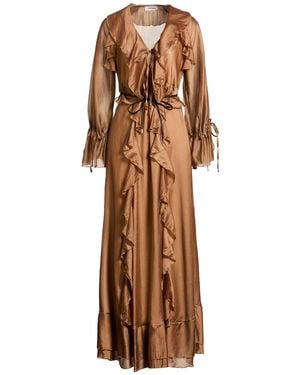Motel Maxi Dress Tencel, Polyester - Brown