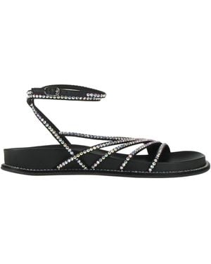Le Silla Sandals Textile Fibres - White