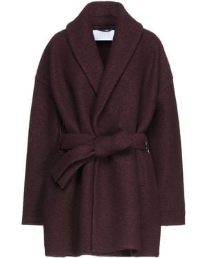 Harris Wharf London Coat Virgin Wool - Purple