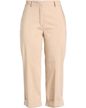 Blugirl Blumarine Sand Pants Cotton, Polyester, Elastane - Natural