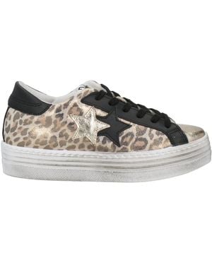 2Star Trainers Leather, Synthetic Material - Natural