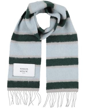 Maison Kitsuné Scarf Alpaca Wool, Virgin Wool, Polyamide - Gray