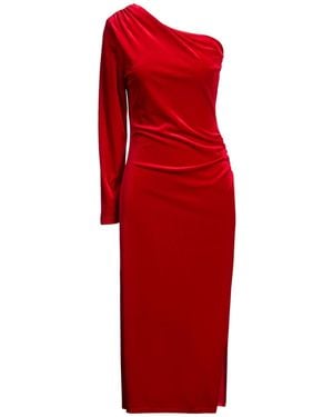 Dixie Midi Dress Polyester, Elastane - Red