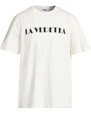 MSGM Camiseta - Blanco