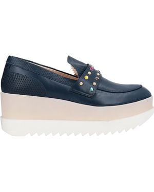 Lorenzo Mari Loafers Soft Leather - Blue
