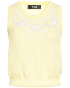 Versace Sweater Virgin Wool, Cashmere, Glass, Plastic - Yellow