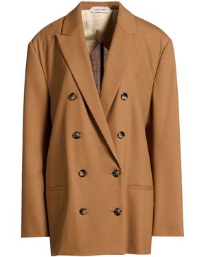 Alberta Ferretti Camel Blazer Polyester, Wool, Elastane - Brown