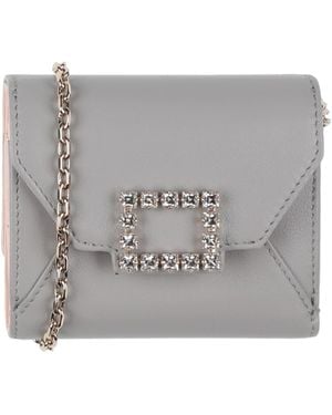 Roger Vivier Portafoglio Con Tracolla - Grigio