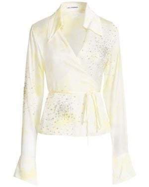 DES_PHEMMES Top Viscose, Polyester, Glass, Metal - White