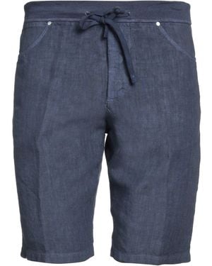 120% Lino Shorts E Bermuda - Blu