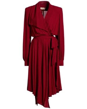 Alexandre Vauthier Midi Dress Viscose, Wool - Red