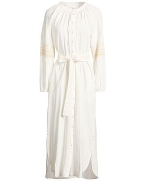 Xirena Ivory Midi Dress Cotton - White