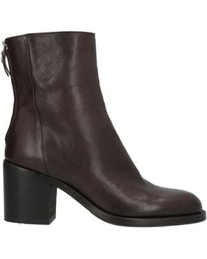 Pantanetti Chocolate Ankle Boots Leather - Black