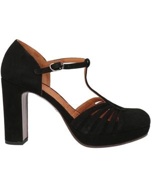 Chie Mihara Court Shoes Leather - Black