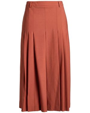 Semicouture Pants Polyester, Virgin Wool, Elastane - Orange