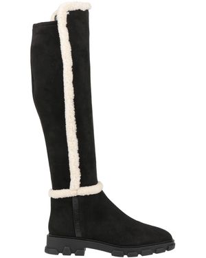 MICHAEL Michael Kors Boot Leather, Textile Fibers - Black