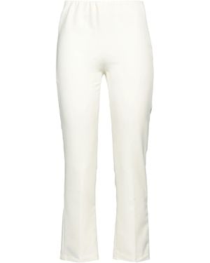 Compagnia Italiana Trousers Polyester, Elastane - White