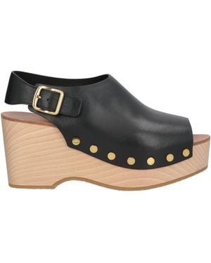 Celine Sandals Leather - Black
