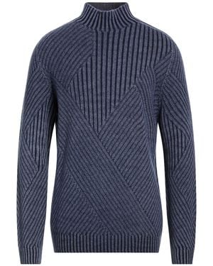 Dondup Turtleneck Wool, Cashmere - Blue
