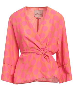 ALESSIA SANTI Fuchsia Top Cotton, Silk - Pink