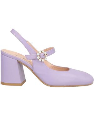 Tiffi Lilac Pumps Leather - Purple