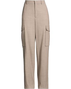 Tagliatore 0205 Taupe Pants Virgin Wool, Elastane - Natural
