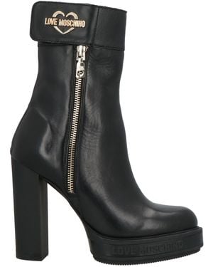 Love Moschino Ankle Boots Calfskin - Black