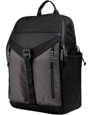 Piquadro Backpack Cow Leather, Eva (Ethylene - Black