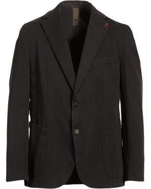 MULISH Charcoal Blazer Cotton, Elastane - Black